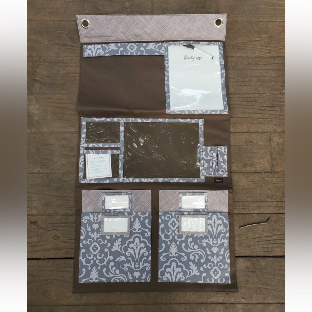 NEW Thirty-One Hang Up Home Organizer in Say It Taupe. Wall Organizer